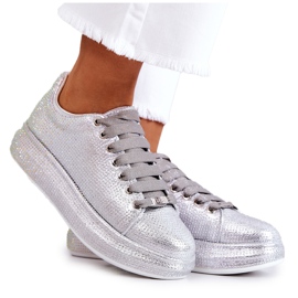 Turnschuhe Sportschuhe Jets GOE JJ2N4048 Silber