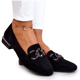 Wildleder-Loafer Sergio Leone MK739 Schwarz