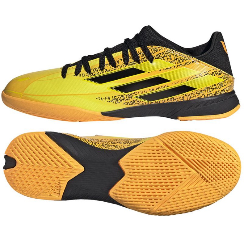 Adidas X Speedflow Messi.3 In J Jr GW7422 Schuhe gelb golden