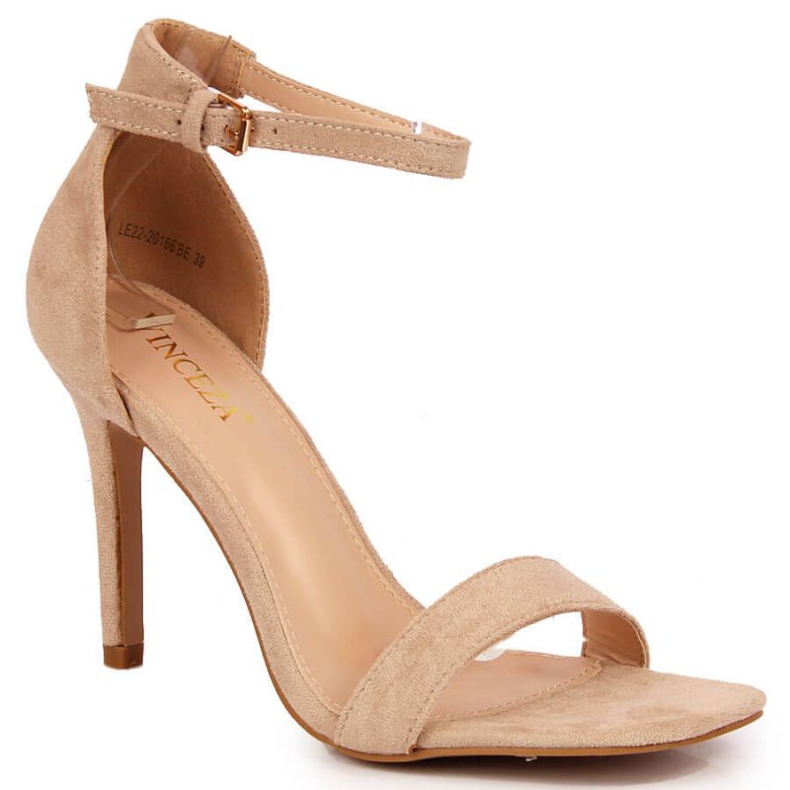 Sandalen auf Pfennigabsatz Vinceza W JAN81B beige