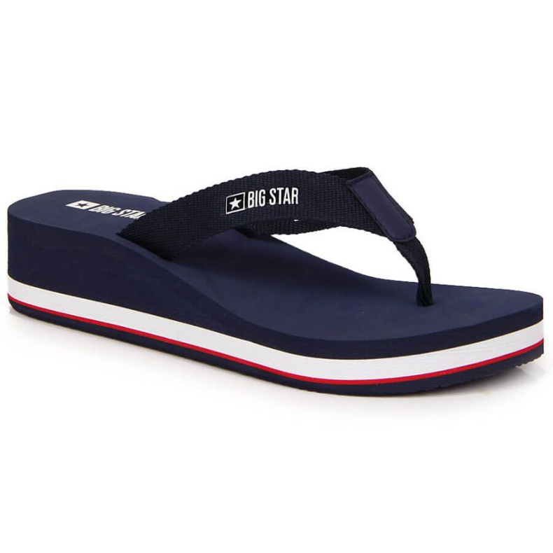 Big Star Wedge-Flip-Flops W JJ274A331 Marineblau