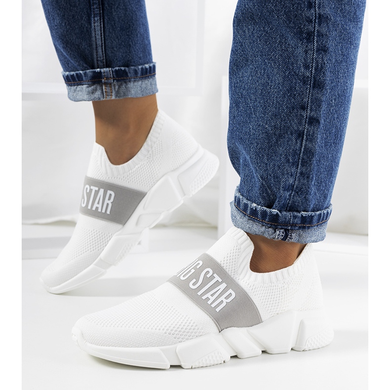 Weiße Sportschuhe Big Star JJ274297