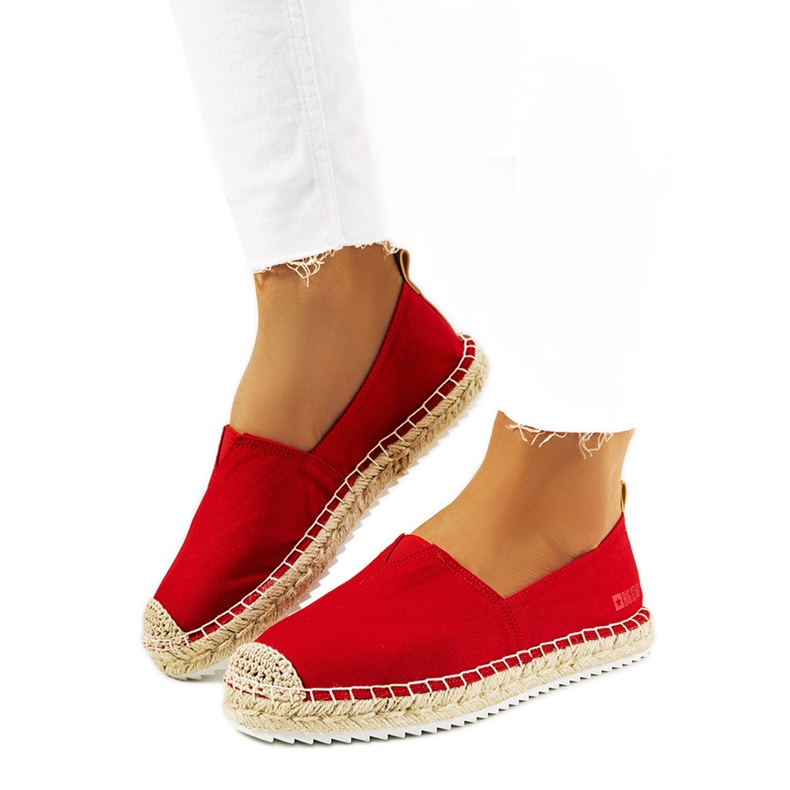 Rote Big Star Damen-Espadrilles HH274494
