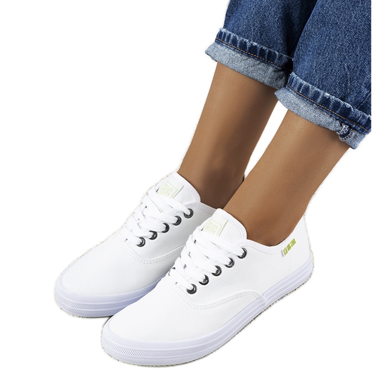 Weiße Damenturnschuhe Big Star JJ274260