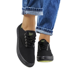 Schwarze Turnschuhe für Damen Big Star JJ274261