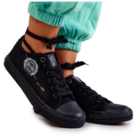 Damen Sneakers Big Star JJ274A256 Schwarze Turnschuhe