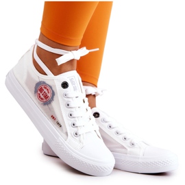 Damen Sneakers Big Star JJ274A253 Weiße Turnschuhe