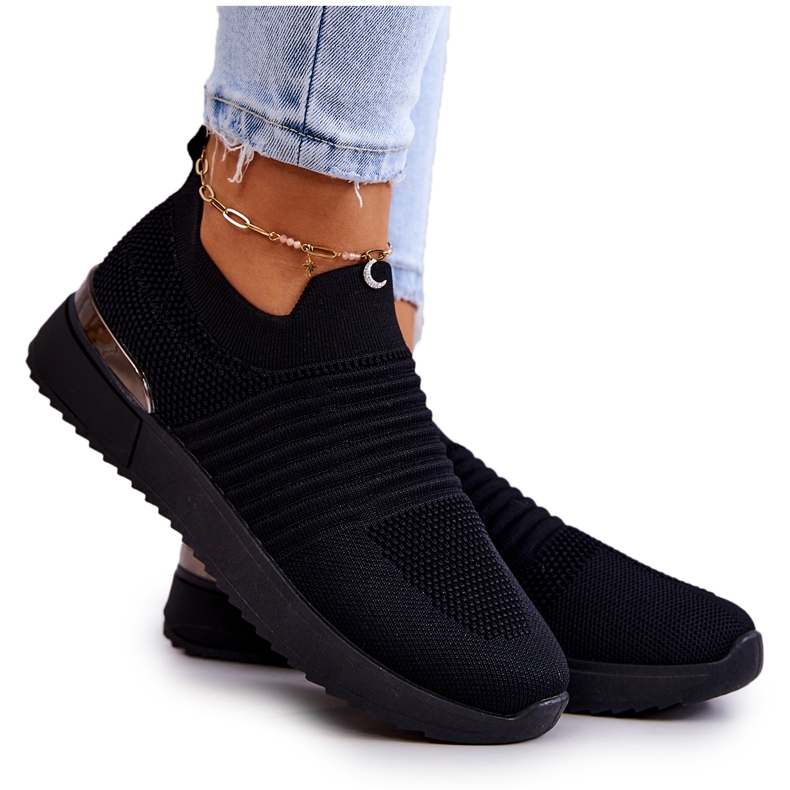 News Lorento Sportschuhe aus schwarzem Textil