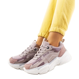 Lila Turnschuhe Big Star HH274258 rosa