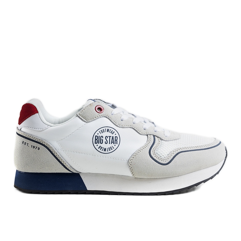Weiße Herrenturnschuhe Big Star JJ174141