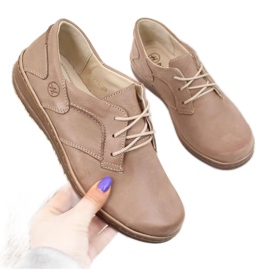 Komfort Lederschuhe Helios 715 Beige