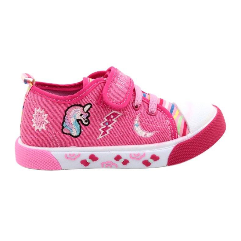 American Club Klettbrot Sneakers American Ten17/22 Pink Ledereinsatz rosa