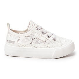 Durchbrochene Turnschuhe Big Star JJ374134 Weiß