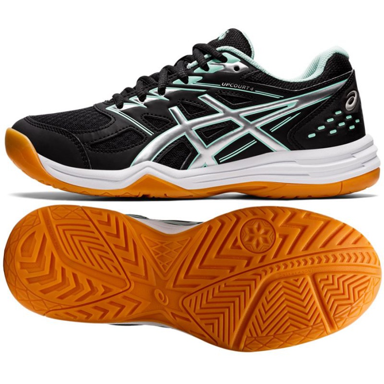 Asics Upcourt 4 W 1072A055 013 Volleyballschuhe schwarz schwarz