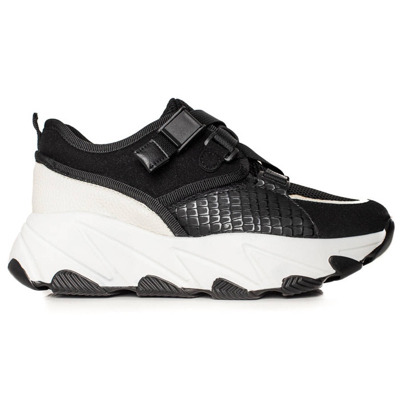 W. Potocki Sneaker mit Potocki-Schnalle schwarz