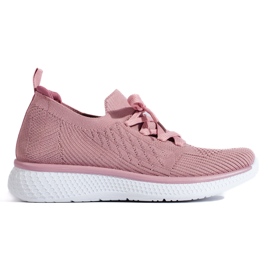 Sportschuhe zum Schnüren in Rosa
