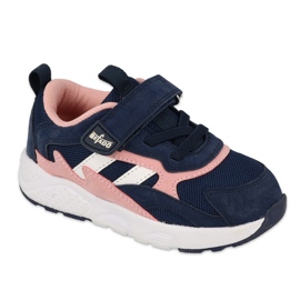 Befado Kinderschuhe 516P124 marineblau rosa