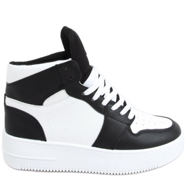 Rocha Schwarze High-Top-Sneakers weiß