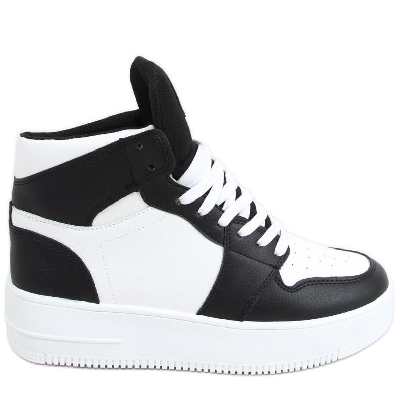 Rocha Schwarze High-Top-Sneakers weiß