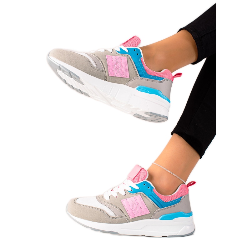 TRENDI Lässige Sportschuhe beige mehrfarbig