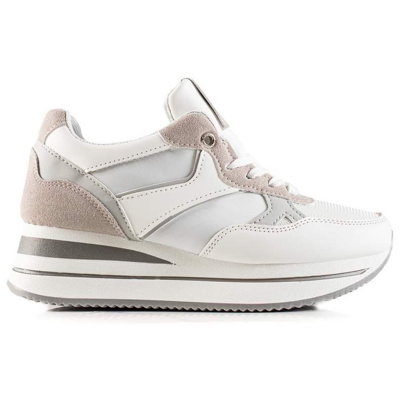 TRENDI Grey Sneaks auf der Plattform weiß grau