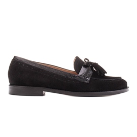 Marco Shoes Loafer mit dekorativen Fransen schwarz