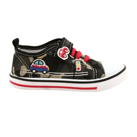 American Club Amerikanische Sneaker Kinderschuhe Ledereinsatz TEN54/22 Moro beige schwarz