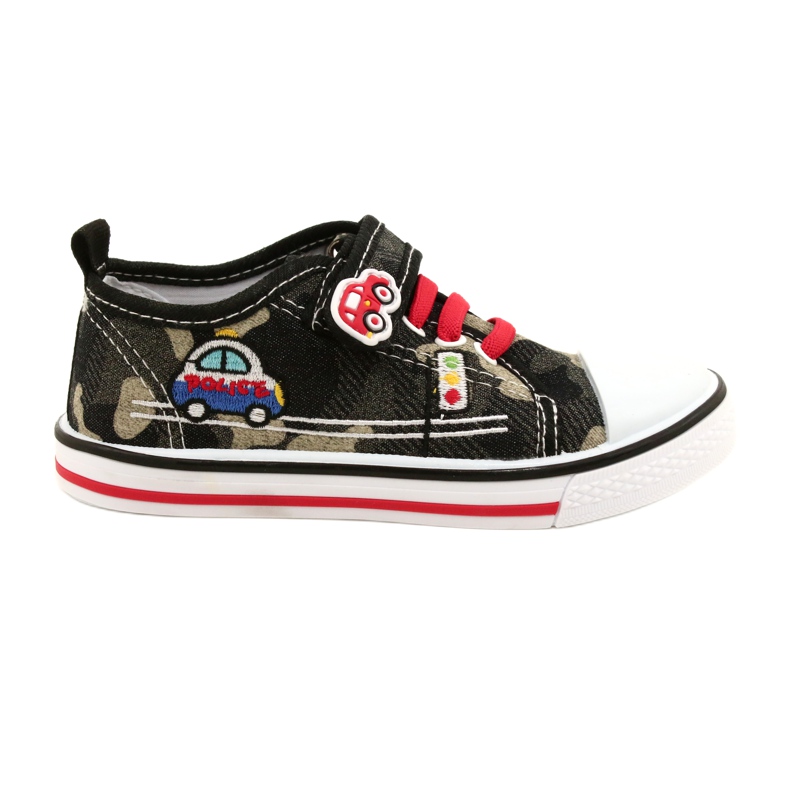 American Club Amerikanische Sneaker Kinderschuhe Ledereinsatz TEN54/22 Moro beige schwarz