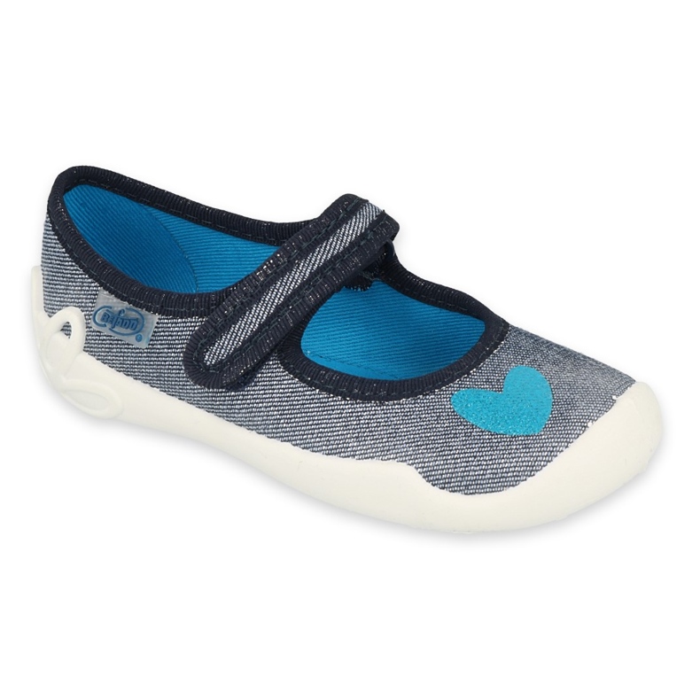 Befado Kinderschuhe 114Y474 blau grau