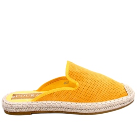 Carmen Gelbe Espadrilles Damenhausschuhe