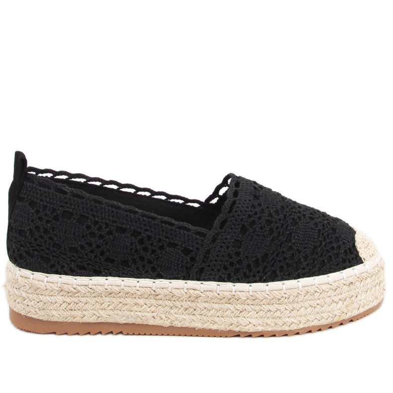 Alice schwarze Espadrilles aus Spitze