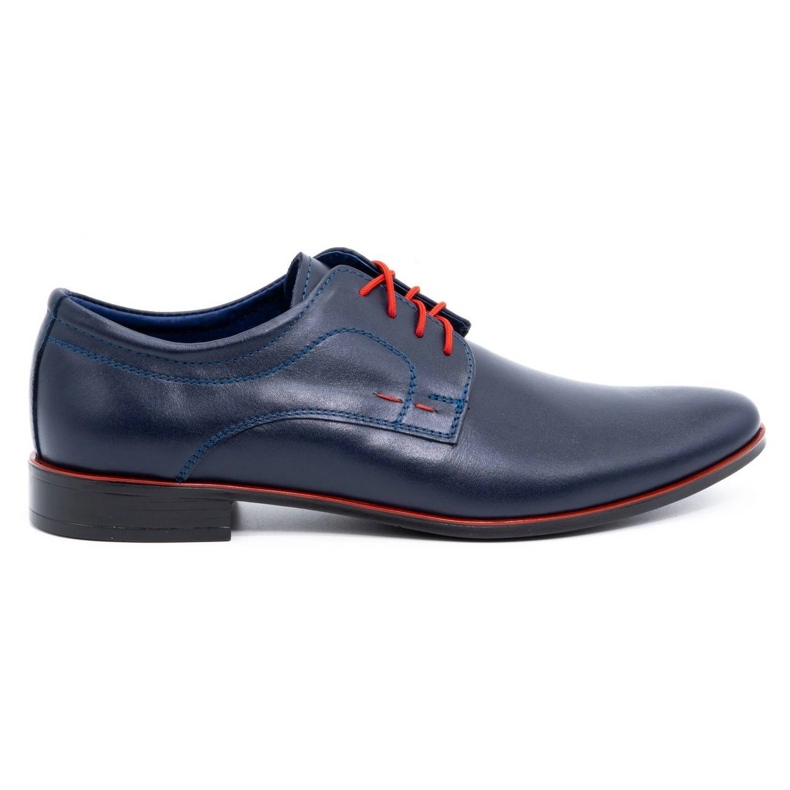 Olivier Formale Herrenlederschuhe 277 marineblau