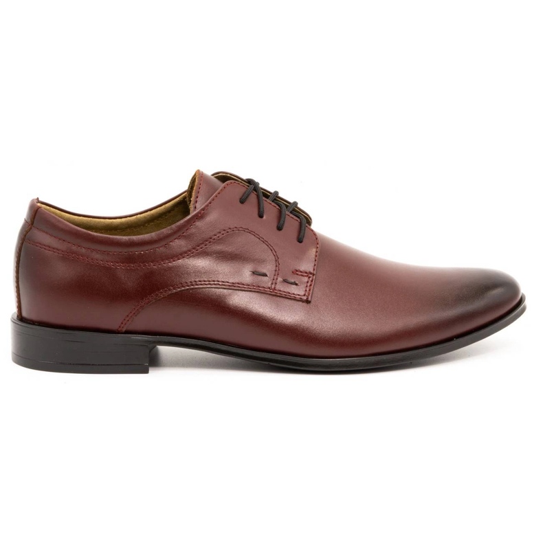 Olivier Formale Herrenlederschuhe 277 Burgund rot