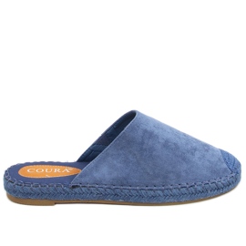Vollfarbige Espadrilles Marina Blue blau