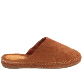 Vollfarbige Espadrilles Marina Camel braun