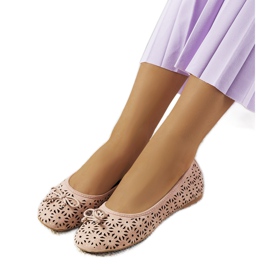 Betta rosa durchbrochene Ballerinas