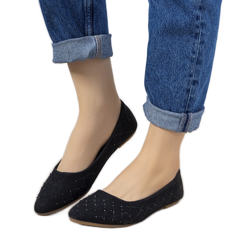 Schwarze Ballerinas für Damen von Kaila