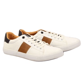 Low-Top-Sneakers mit Öko-Leder Big Star M II174037 weiß braun