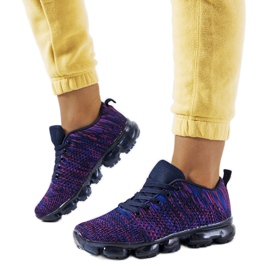 Lila Turnschuhe von Anya marineblau rosa
