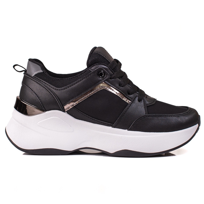 Diamantique Schwarze Turnschuhe