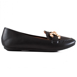 Seastar Schwarze Loafer mit Öko-Leder
