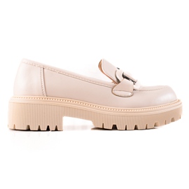 Seastar Modische Halbschuhe auf der Plattform beige