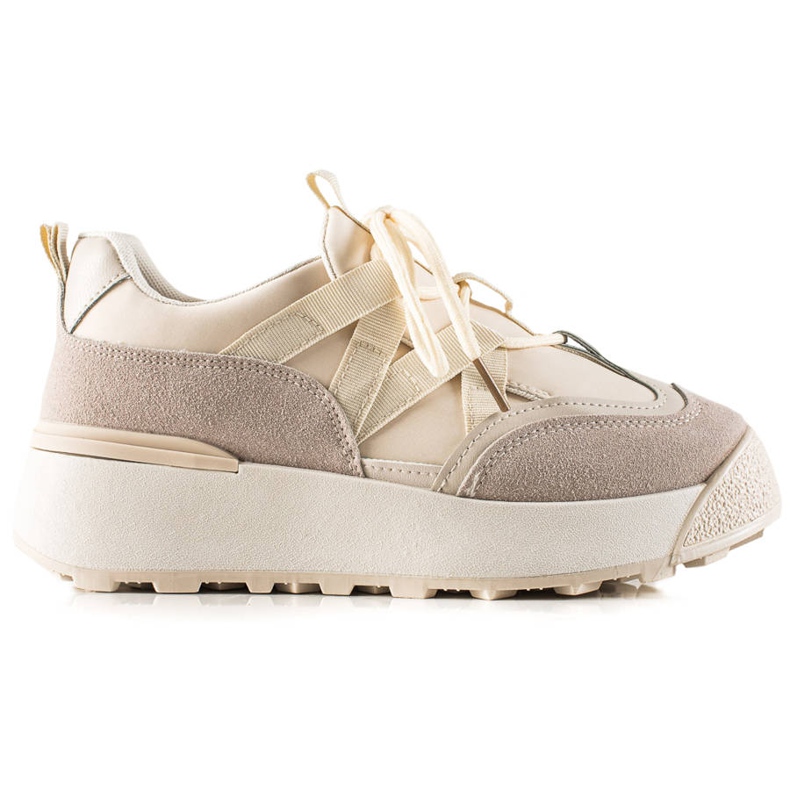 Seastar Gebundene Turnschuhe auf der Plattform beige