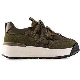 Seastar Gebundene Turnschuhe auf der Plattform grün