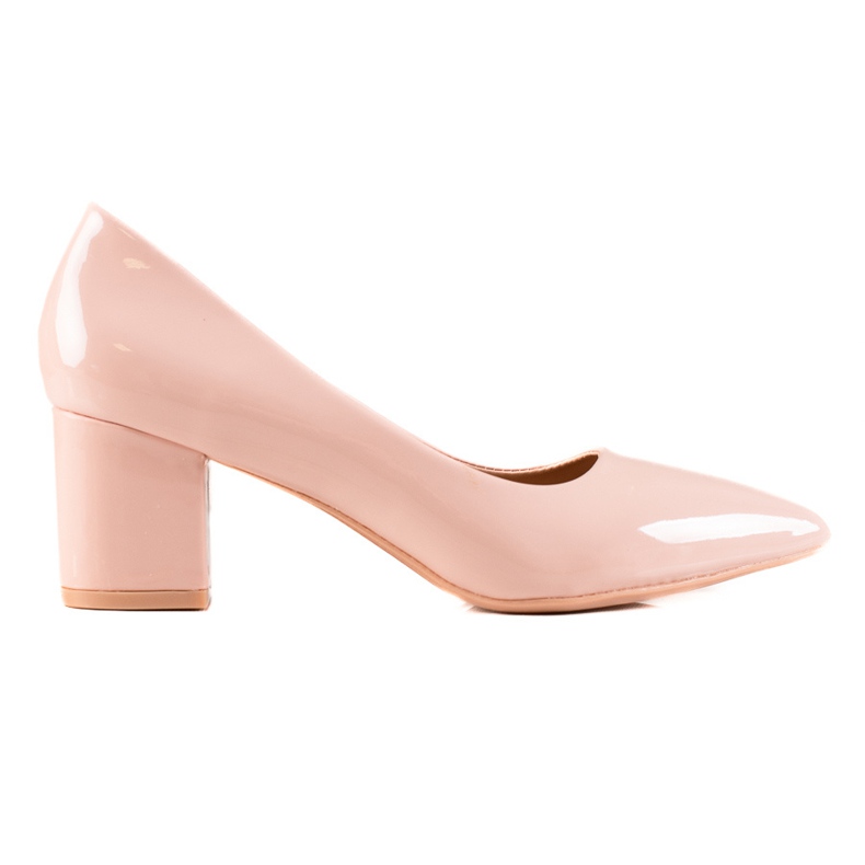 Seastar Lässige Pumps aus Lackleder beige rosa