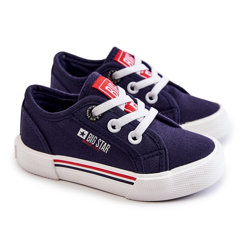 Niedrige Turnschuhe für Kinder Big Star JJ374168 Marineblau