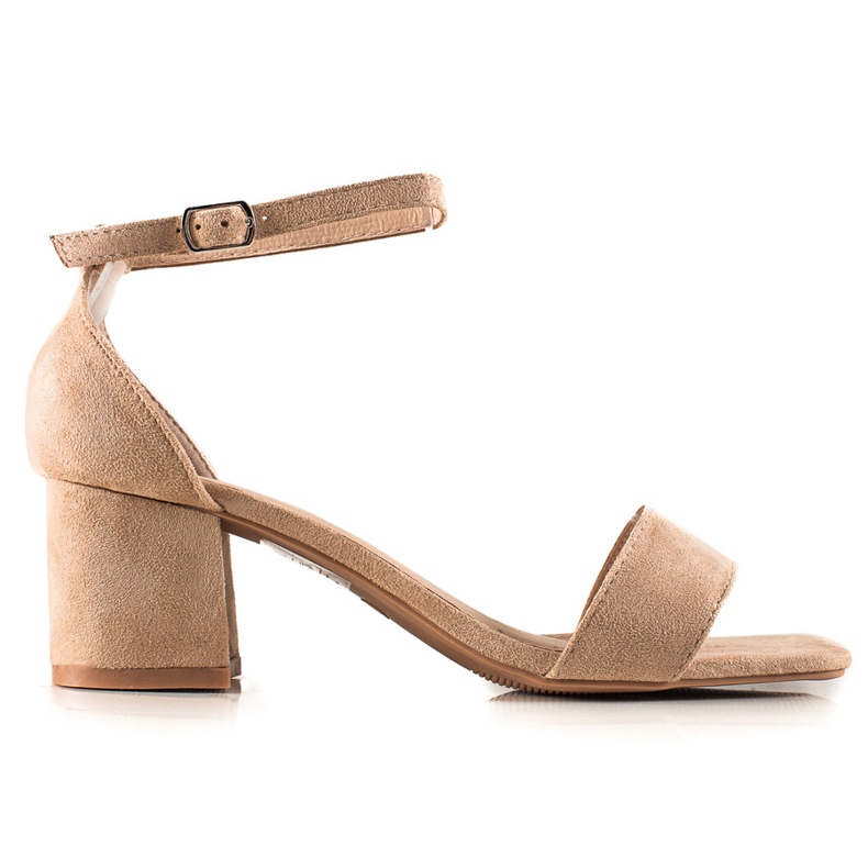 Sandalen auf niedrigen Absätzen VINCEZA beige