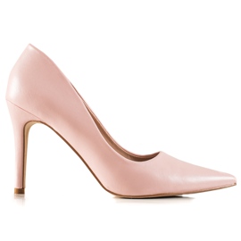 Goodin Klassische High Heels aus Kunstleder rosa