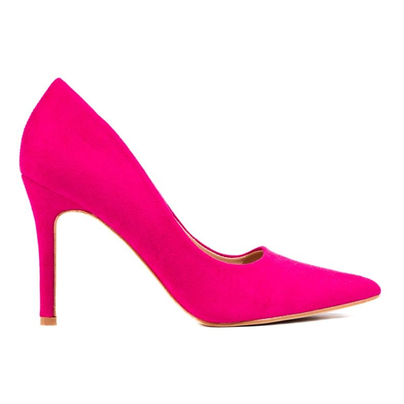 Goodin Fuchsia Stilettos mit Wildleder rosa