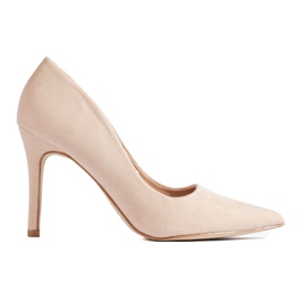 Goodin Beige Wildleder Stilettos